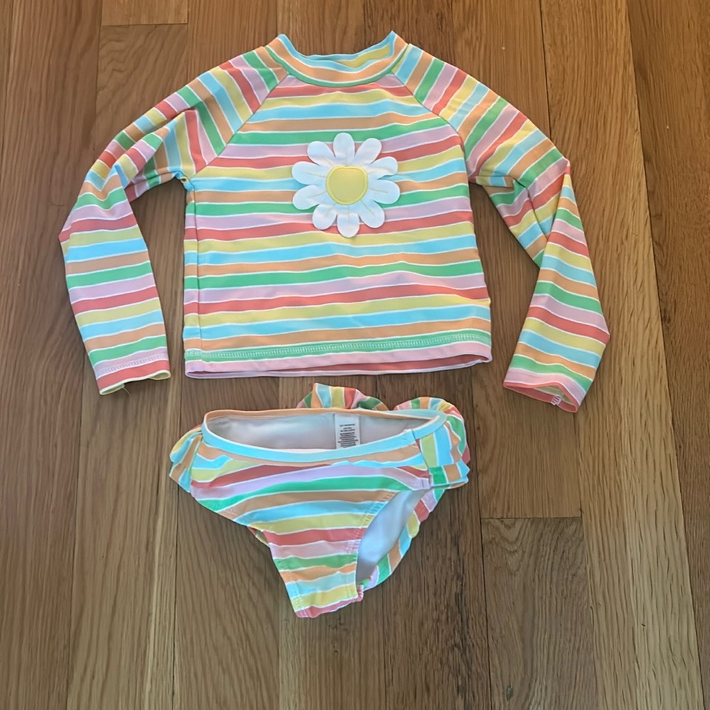 Little Me 2 Piece Size 3T Swim Set